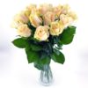 20 Cream Roses Tall