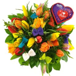 Bunter Tulpenstrauß Milka