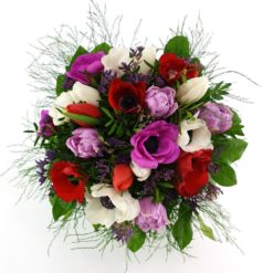 Strauß in pink, rot und weiß