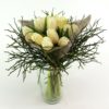 Tulips in Gray Felt Vase