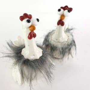 Chicken Gray White 2pc