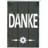 Karte Danke grau