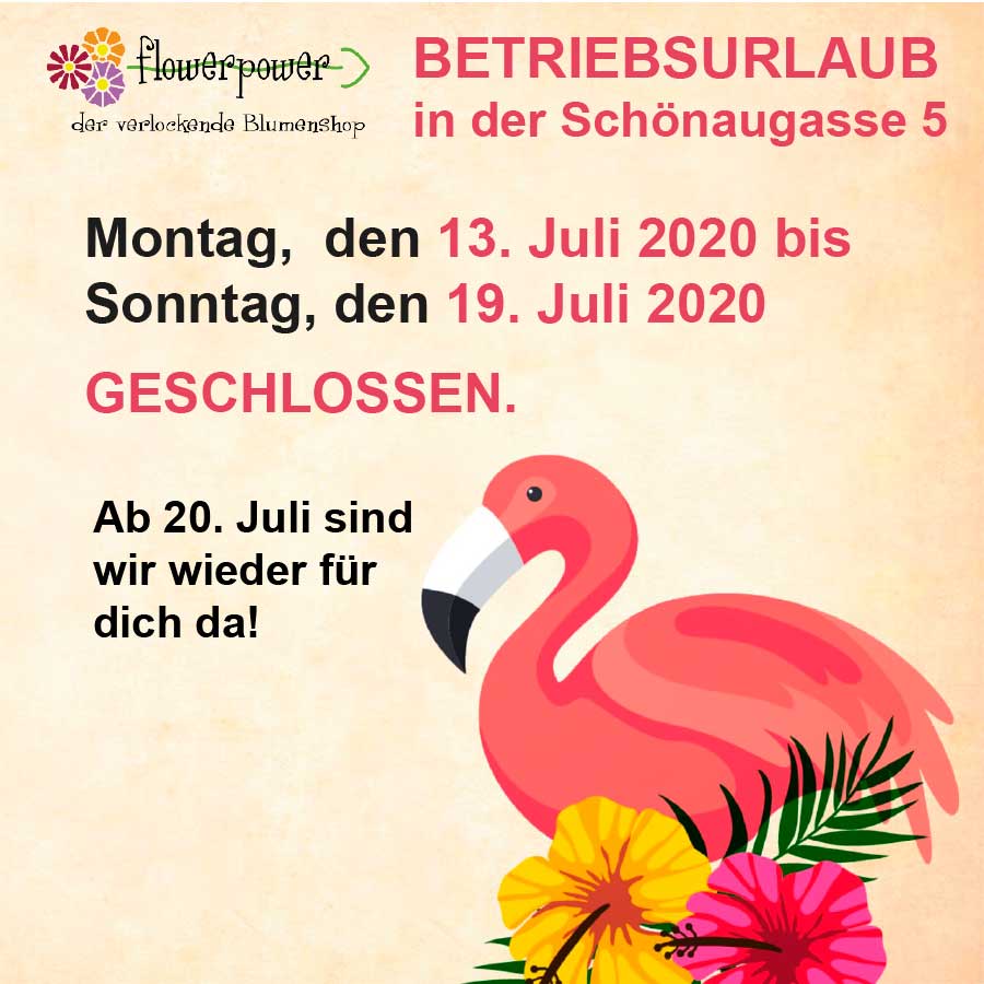 Betriebsurlaub in der Schönaugasse