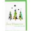 Karte Weihnachten Tannen