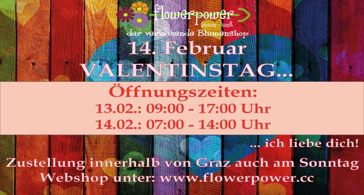 Valentine's Day 2021 opening hours