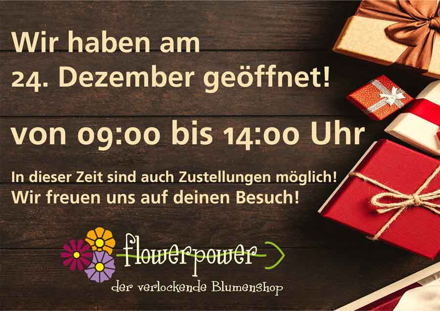 Opening hours on the 24th