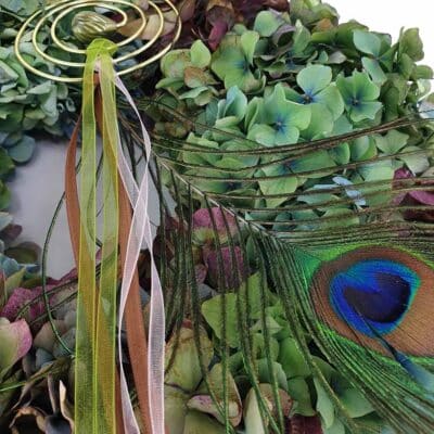 Hortensien Pfauenfeder Detail