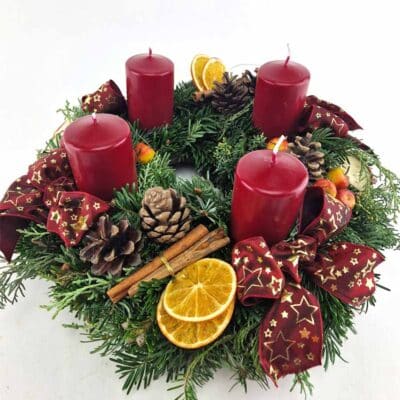 Advent Tanne Rot