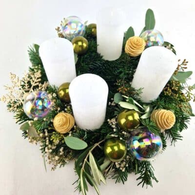 Advent Tanne Weiß3