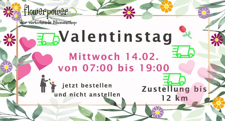 Valenitnstag 2024 Öffnungszeiten