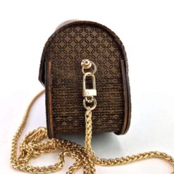 Handtasche Holz Cluch Nussbaum Dunkel