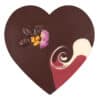 Zotter chocolate heart made of dark chocolate inside – heart-shaped chocolate as a gift