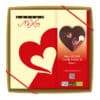 Zotter chocolate heart outside made of dark chocolate – heart-shaped chocolate as a gift