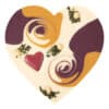 Zotter Schokoherz innen „Ganz viel Liebe“ – herzförmige Schokolade als Geschenk | Flowerpower Graz