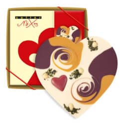 Zotter Schokoherz „Ganz viel Liebe“ – herzförmige Schokolade als Geschenk | Flowerpower Graz