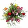Frühlingssonne mit Herz Detail – bunter Blumenstrauß mit Tulpen und Wachskraut | Flowerpower Graz