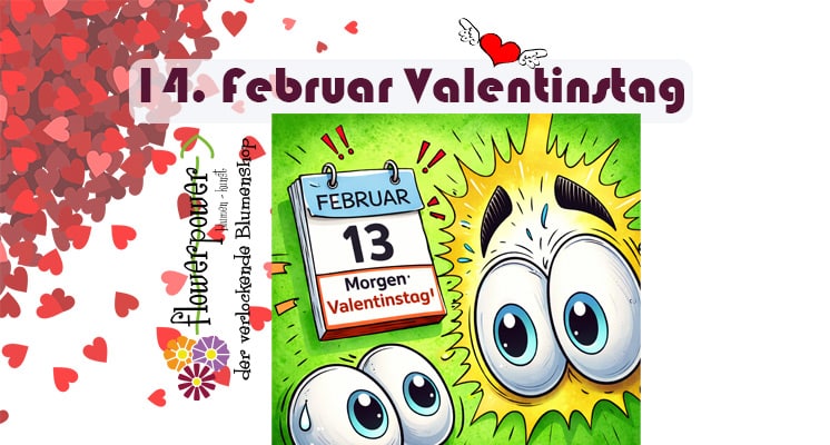 Morgen ist Valentinstag – heute Blumen bestellen in Graz bei Flowerpower Graz