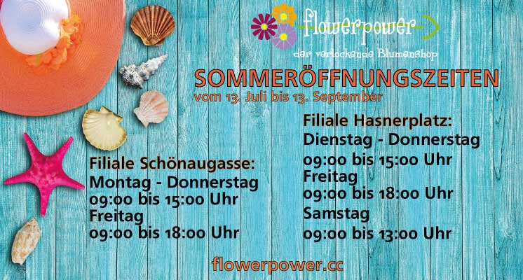 Sommeröffnungszeiten 2026